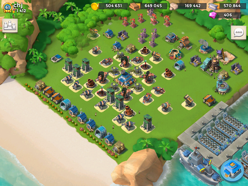 レイアウト 配置 Boom Beach ブームビーチ データまとめ